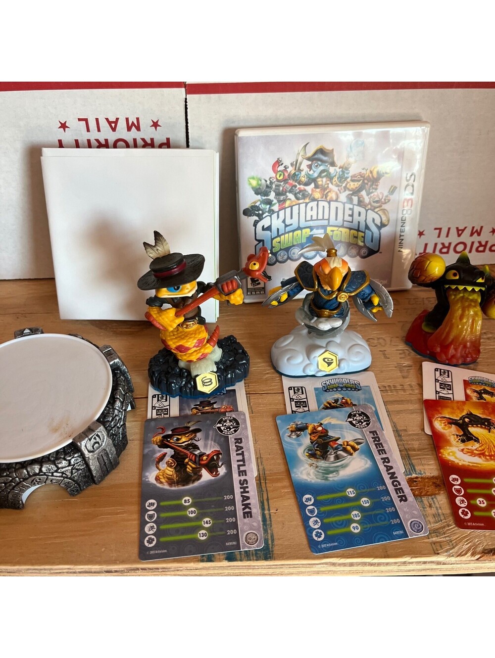 Skylanders Swap Force Nintendo 3DS Starter Pack Rattleshake Free Ranger Volcanic